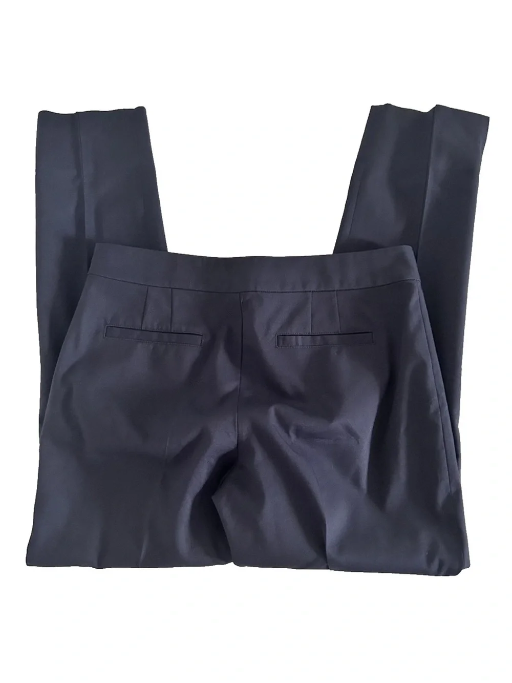 Tory Burch | Callie Skinny Crop Pants Size 4 Navy Blue Slimming Trousers
